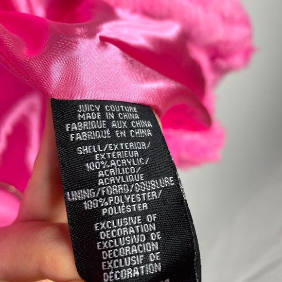 Juicy Couture Black Label Hot Pink Faux Fur Jacket - Picture 12 of 15